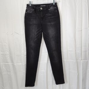 Maurices Size Small  Stylish Black Rhinestone Women's Jeans
